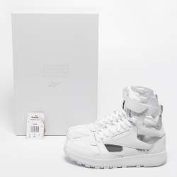Maison Martin Margiela Reebok White Leather Tabi High Top Sneakers Size 39