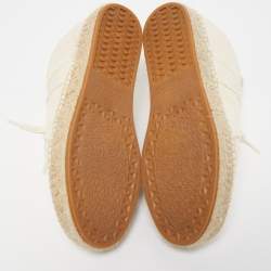 Pre Owned Maison Martin Margiela Cream Canvas Replica Espadrille Sneakers Size 39