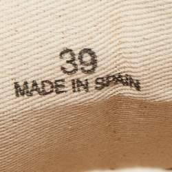 Pre Owned Maison Martin Margiela Cream Canvas Replica Espadrille Sneakers Size 39