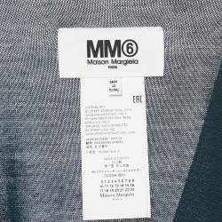 Maison Martin Margiela Dark Green Button Front Tie-Up Detail Cardigan S