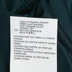 Pre Owned Maison Martin Margiela Green Jersey Silk Fringed Shirt M