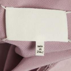 Pre Owned Maison Martin Margiela Purple Satin Sleeveless Bodysuit Top M