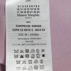 Pre Owned Maison Martin Margiela Purple Satin Sleeveless Bodysuit Top M