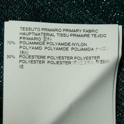 Pre Owned Maison Martin Margiela Blue Lurex Knit T-Shirt M