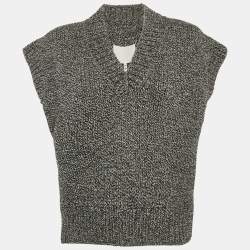 Maison Martin Margiela Grey  Rib Knit V-Neck Sweater Vest M