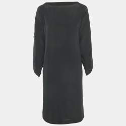 Maison Martin Margiela Black Silk Short Dress L