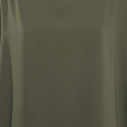Pre Owned Maison Martin Margiela Olive Green Chiffon Short Dress S