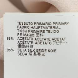Maison Martin Margiela Beige Crepe Silk Knot Detail Top M