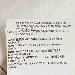 Pre Owned Maison Martin Margiela White Cotton Contrast Trim Shirt XS