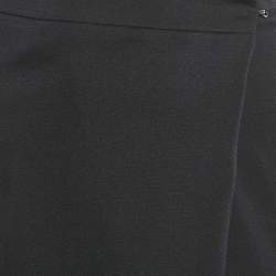 Pre Owned Maison Martin Margiela Black Silk Pleated Pencil Skirt M