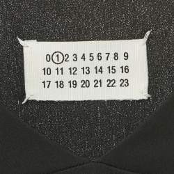Pre Owned Maison Martin Margiela Black Crepe V-Neck Short Dress M