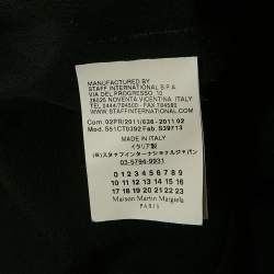 Pre Owned Maison Martin Margiela Black Crepe V-Neck Short Dress M