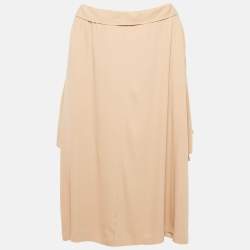 Pre Owned Maison Martin Margiela Beige Crepe Oversized Short Dress L