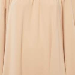 Pre Owned Maison Martin Margiela Beige Crepe Oversized Short Dress L
