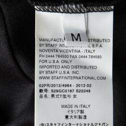 Maison Martin Margiela Black Contrast Print Long sleeve Tunic M