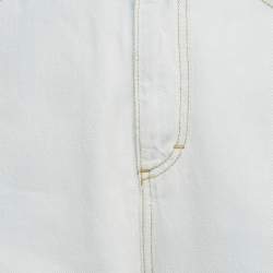 Pre Owned Maison Martin Margiela Light Blue Denim Cut-Out Jeans M Waist 25"