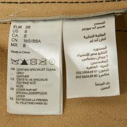 مملوكة مسبقًا جاكيت جلد أسود حقيقي ميزون مارتن مارجيلا x إتش آند إم مقاس متوسط