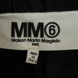 Pre Owned Maison Martin Margiela Black Gabardine Slim Fit Trousers M