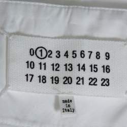 Maison Martin Margiela White Sheer Paneled Skirt L