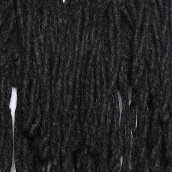 Pre Owned Maison Martin Margiela Charcoal Grey Wool & Alpaca Fringed Bolero S