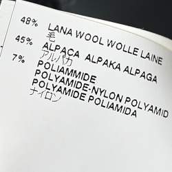 Pre Owned Maison Martin Margiela Charcoal Grey Wool & Alpaca Fringed Bolero S