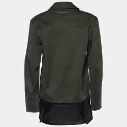 Pre Owned Maison Martin Margiela MM6 Olive Cotton Oversized Jackets S