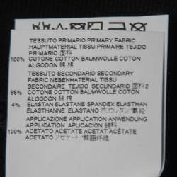 Pre Owned Maison Martin Margiela Black Cotton Fringed Sweatshirt M