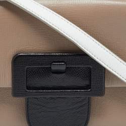 Pre Owned Maison Martin Margiela Tri Color Leather Top Handle Bag