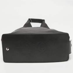 Pre Owned Maison Martin Margiela Black Nylon and Leather Foldable Japanese Tote