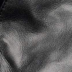 Pre Owned MM6 Maison Martin Margiela Black Leather Triangle Tote