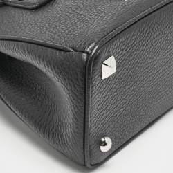 Maison Martin Margiela Black Leather 5AC Drawstring Top Handle Bag