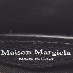 Maison Martin Margiela Black Leather 5AC Drawstring Top Handle Bag