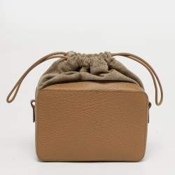 Pre Owned حقيبة كاميرا قماش وجلد بيج ميزون مارتن مارجلا 5AC