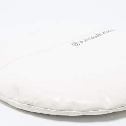 Pre Owned Maison Martin Margiela White Glossy Leather Ronde Round Pochette