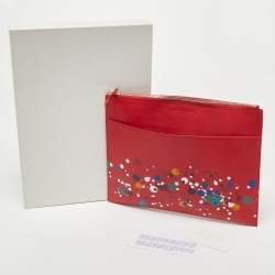 Pre Owned Maison Martin Margiela Red Leather Clutch
