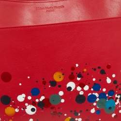 Pre Owned Maison Martin Margiela Red Leather Clutch