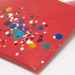 Pre Owned Maison Martin Margiela Red Leather Clutch