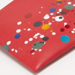 Pre Owned Maison Martin Margiela Red Leather Clutch