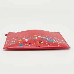 Pre Owned Maison Martin Margiela Red Leather Clutch