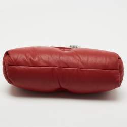 Pre Owned Maison Martin Margiela Red Quilted Leather Glam Slam Pochette