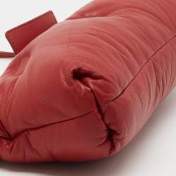 Pre Owned Maison Martin Margiela Red Quilted Leather Glam Slam Pochette