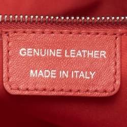 Pre Owned Maison Martin Margiela Red Quilted Leather Glam Slam Pochette