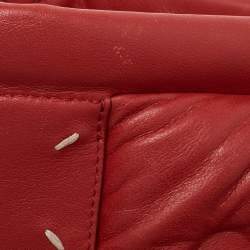 Pre Owned Maison Martin Margiela Red Quilted Leather Glam Slam Pochette