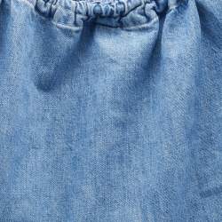 Pre Owned Maison Martin Margiela Blue Denim Large Hobo