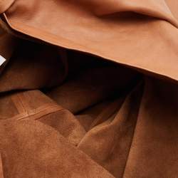 Pre Owned Maison Martin Margiela Brown Leather Oversized Hobo