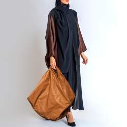 Pre Owned Maison Martin Margiela Brown Leather Oversized Hobo