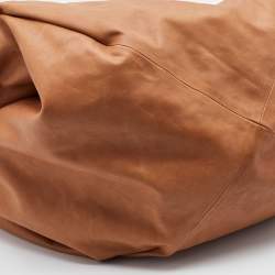 Pre Owned Maison Martin Margiela Brown Leather Oversized Hobo
