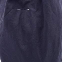 Pre Owned Maison Martin Margiela Navy Blue Fabric Hobo