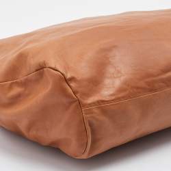 Pre Owned Maison Martin Margiela Brown Leather Shoulder Bag