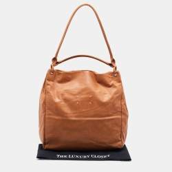 Pre Owned Maison Martin Margiela Brown Leather Shoulder Bag